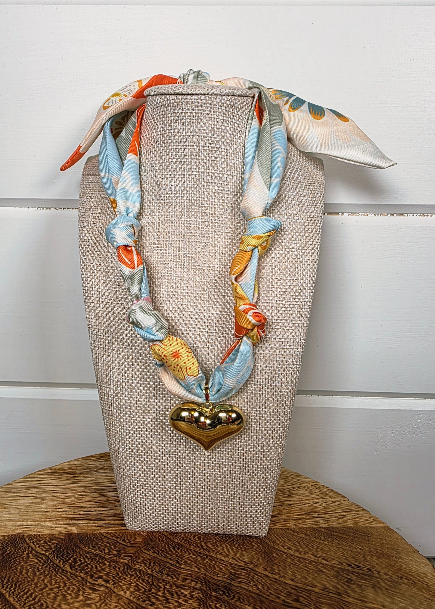 Spring Pop Scarf Necklace