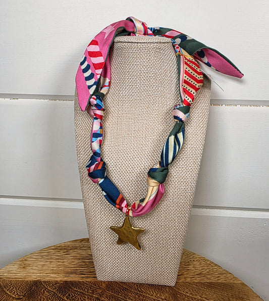 Cactus Star Scarf Necklace